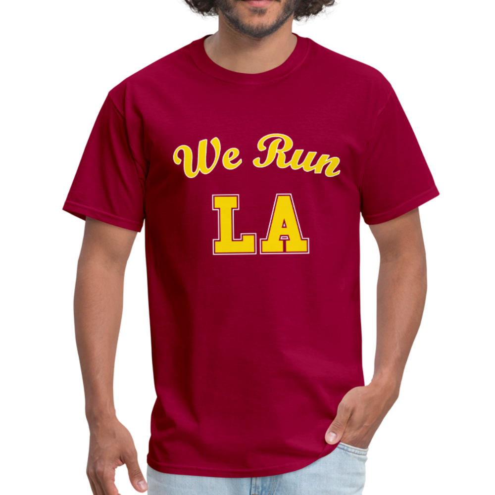 We Run LA - College Red Unisex T-Shirt - dark red