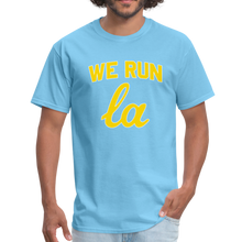 Load image into Gallery viewer, We Run LA - College Blue Unisex T-Shirt - aquatic blue