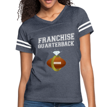 Load image into Gallery viewer, Franchise Quarterback customize jersey gift for engaged or married wife - vintage navy/white