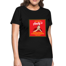 Load image into Gallery viewer, Andy Reid Cheeseburgers Women&#39;s T-Shirt - black