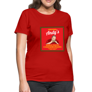 Andy Reid Cheeseburgers Women's T-Shirt - red