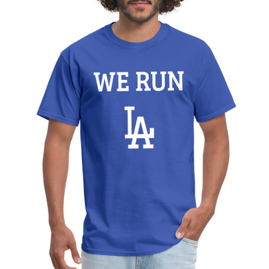 We Run LA - Baseball Blue Unisex T-Shirt - royal blue