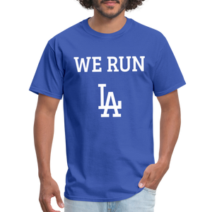 We Run LA - Baseball Blue Unisex T-Shirt - royal blue