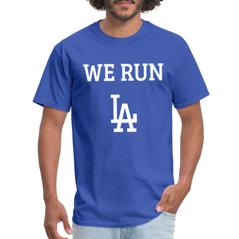 We Run LA - Baseball Blue Unisex T-Shirt - royal blue