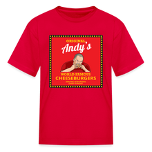 Load image into Gallery viewer, Andy Reid Cheeseburgers Kids&#39; T-Shirt - red