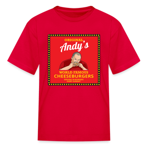 Andy Reid Cheeseburgers Kids' T-Shirt - red