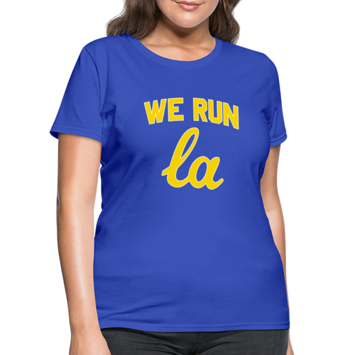 We Run LA College Blue Women's T-Shirt - royal blue