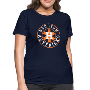 Houston Asterisks Cheaters Women's T-Shirt - navy