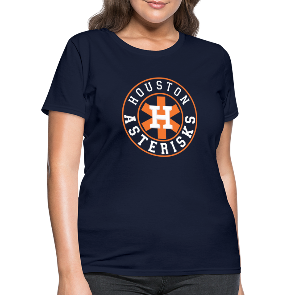 Houston Asterisks Cheaters Women's T-Shirt - navy