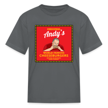 Load image into Gallery viewer, Andy Reid Cheeseburgers Kids&#39; T-Shirt - charcoal