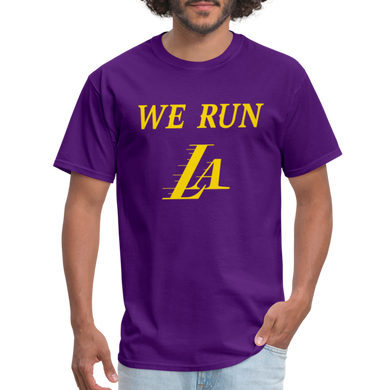 We Run LA - Basketball Purple Unisex T-Shirt - purple