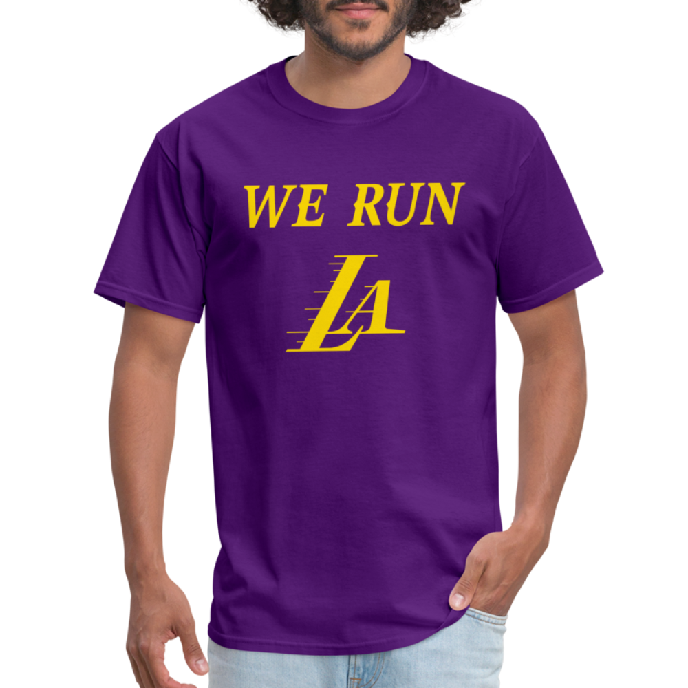 We Run LA - Basketball Purple Unisex T-Shirt - purple