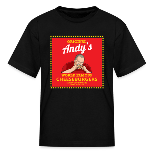 Andy Reid Cheeseburgers Kids' T-Shirt - black