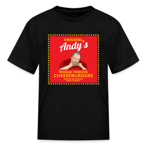 Andy Reid Cheeseburgers Kids' T-Shirt - black