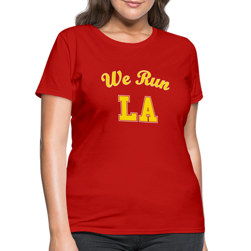 We Run LA College Red Women's T-Shirt - red