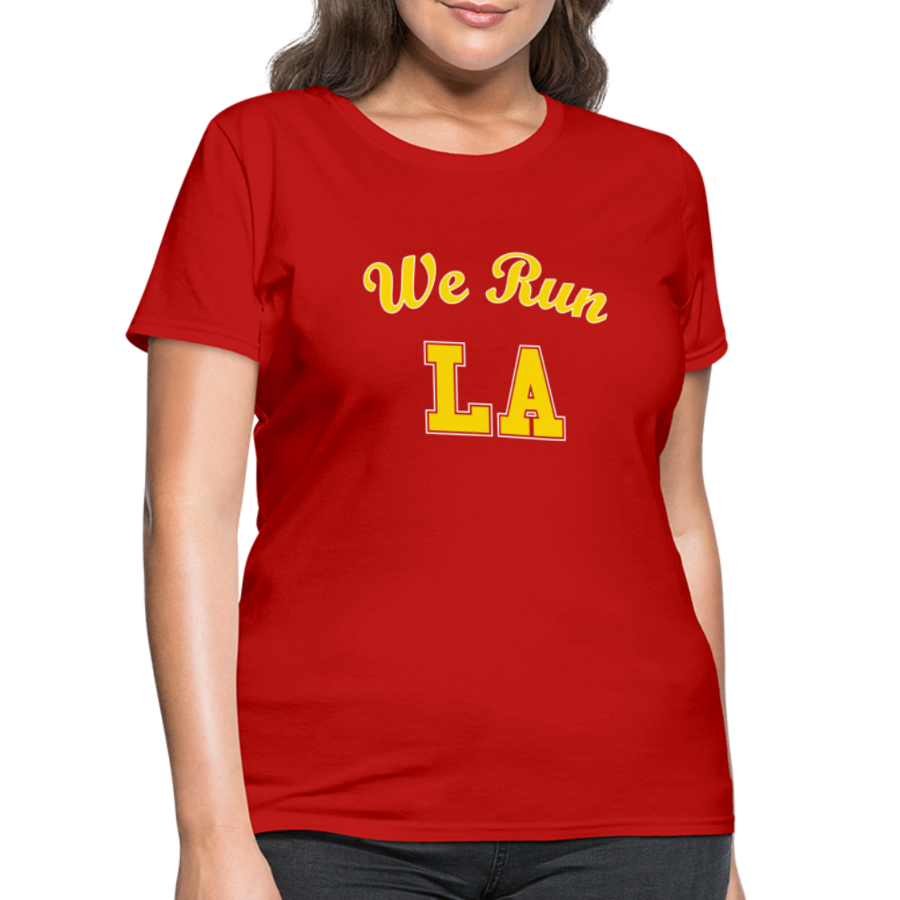 We Run LA College Red Women's T-Shirt - red