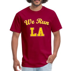 We Run LA - College Red Unisex T-Shirt - dark red