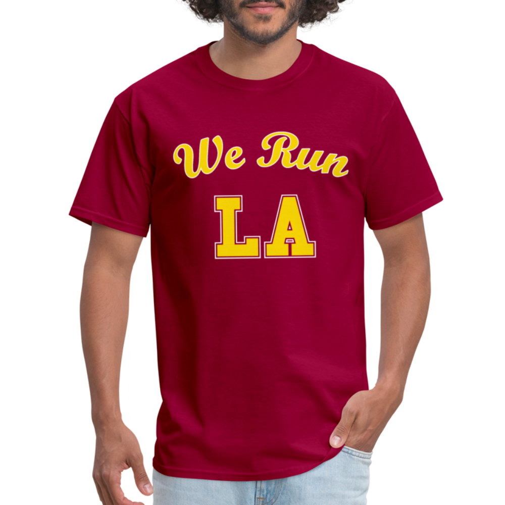 We Run LA - College Red Unisex T-Shirt - dark red