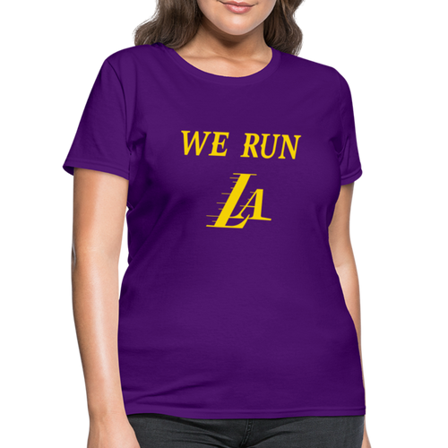 We Run LA Lakers women's shirt - purple