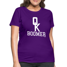 Load image into Gallery viewer, OK Boomer Women&#39;s T-Shirt - purple