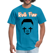 Load image into Gallery viewer, Roll Fins Unisex Classic T-Shirt - turquoise