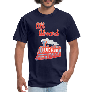 Lane Train Ole Miss All Aboard Unisex T-Shirt - navy