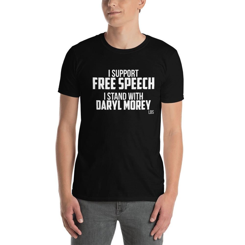 Support Free Speech, Stand With Daryl Morey Short-Sleeve Unisex T-Shirt