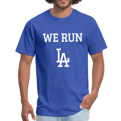 We Run LA - Baseball Blue Unisex T-Shirt - royal blue