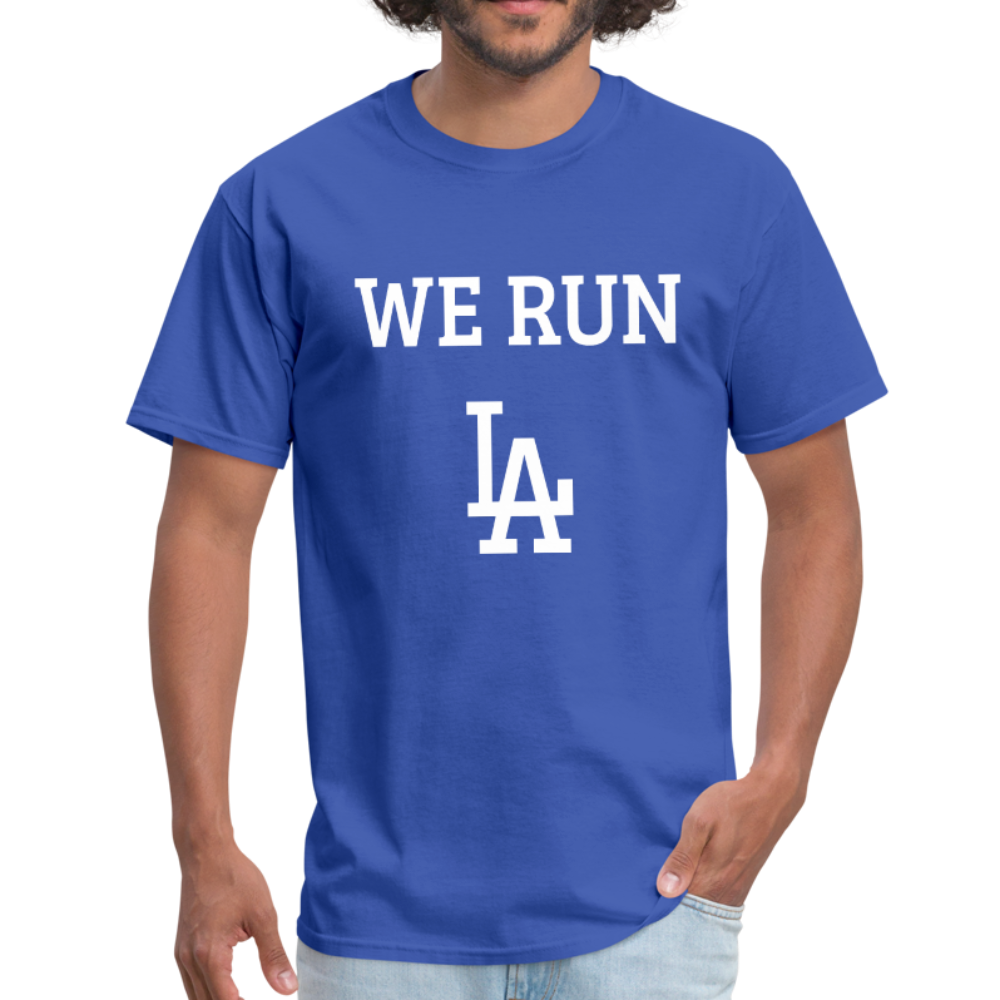 We Run LA - Baseball Blue Unisex T-Shirt - royal blue