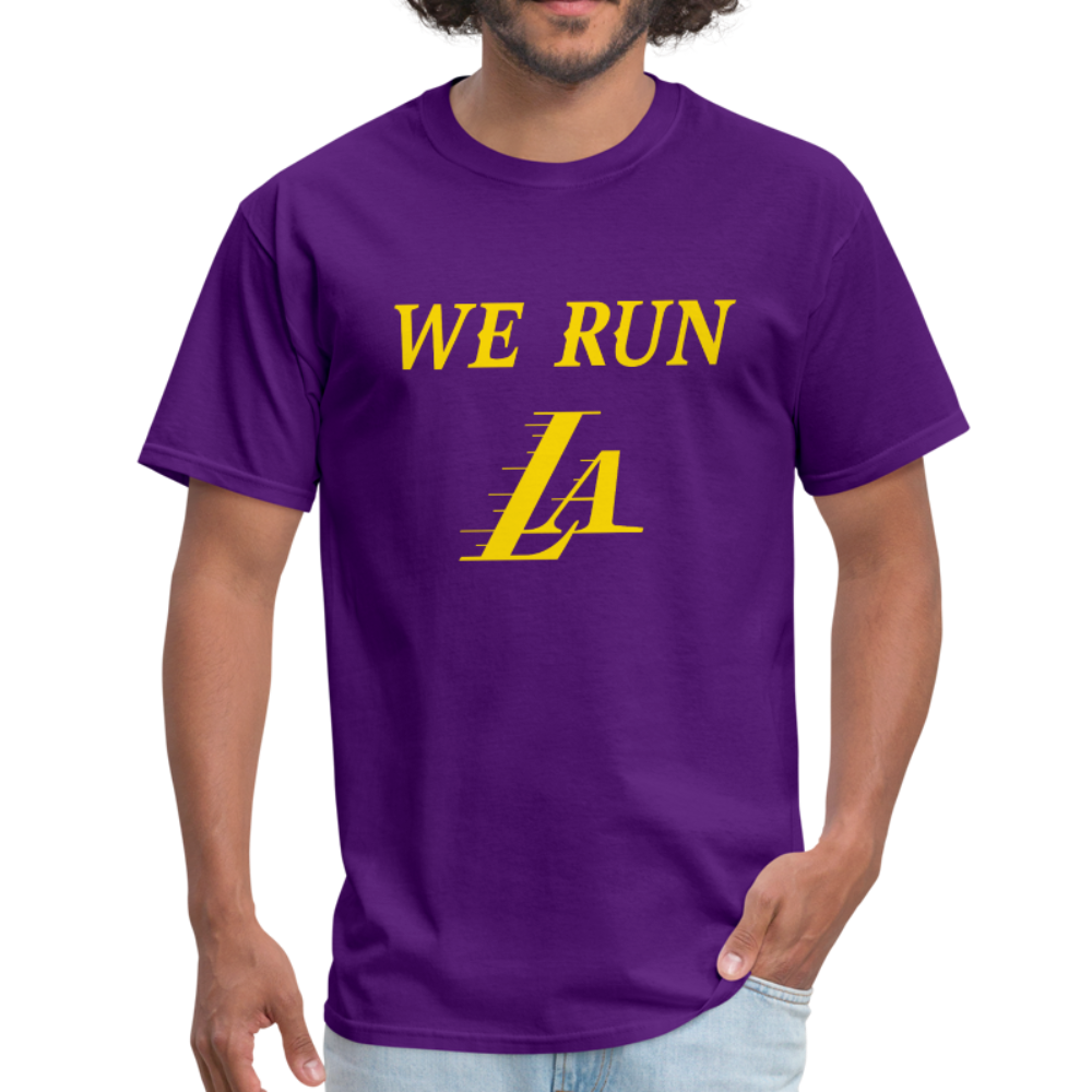 We Run LA - Basketball Purple Unisex T-Shirt - purple
