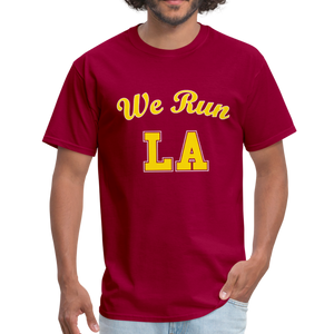 We Run LA - College Red Unisex T-Shirt - dark red