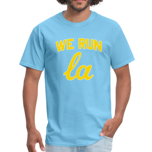 We Run LA - College Blue Unisex T-Shirt - aquatic blue