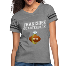 Load image into Gallery viewer, Franchise Quarterback customize jersey gift for engaged or married wife - heather gray/charcoal