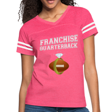 Load image into Gallery viewer, Franchise Quarterback customize jersey gift for engaged or married wife - vintage pink/white