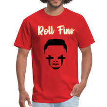 Load image into Gallery viewer, Roll Fins Unisex Classic T-Shirt - red