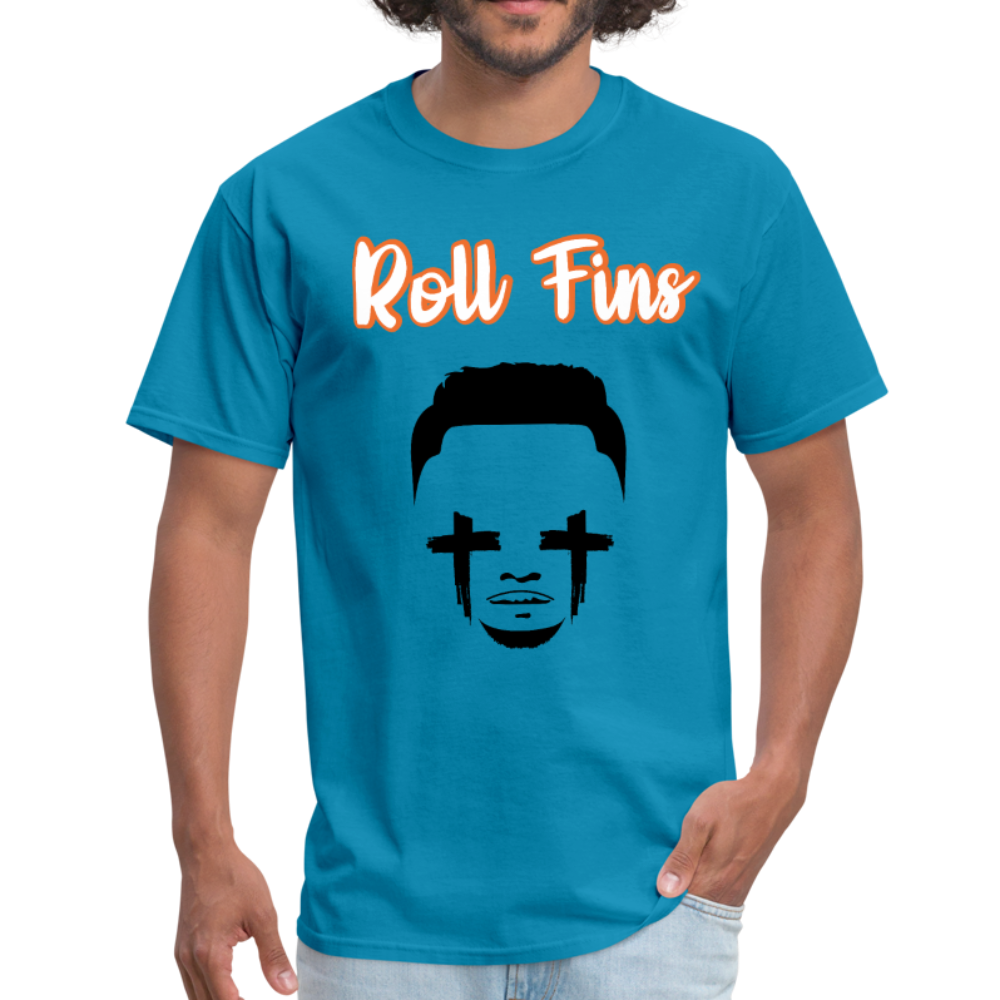 Roll Fins Unisex Classic T-Shirt - turquoise