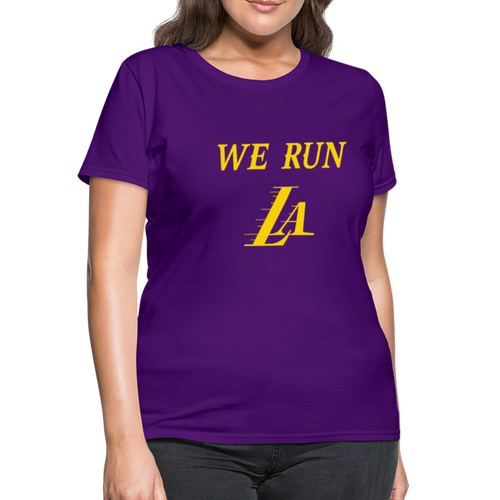 We Run LA Lakers women's shirt - purple