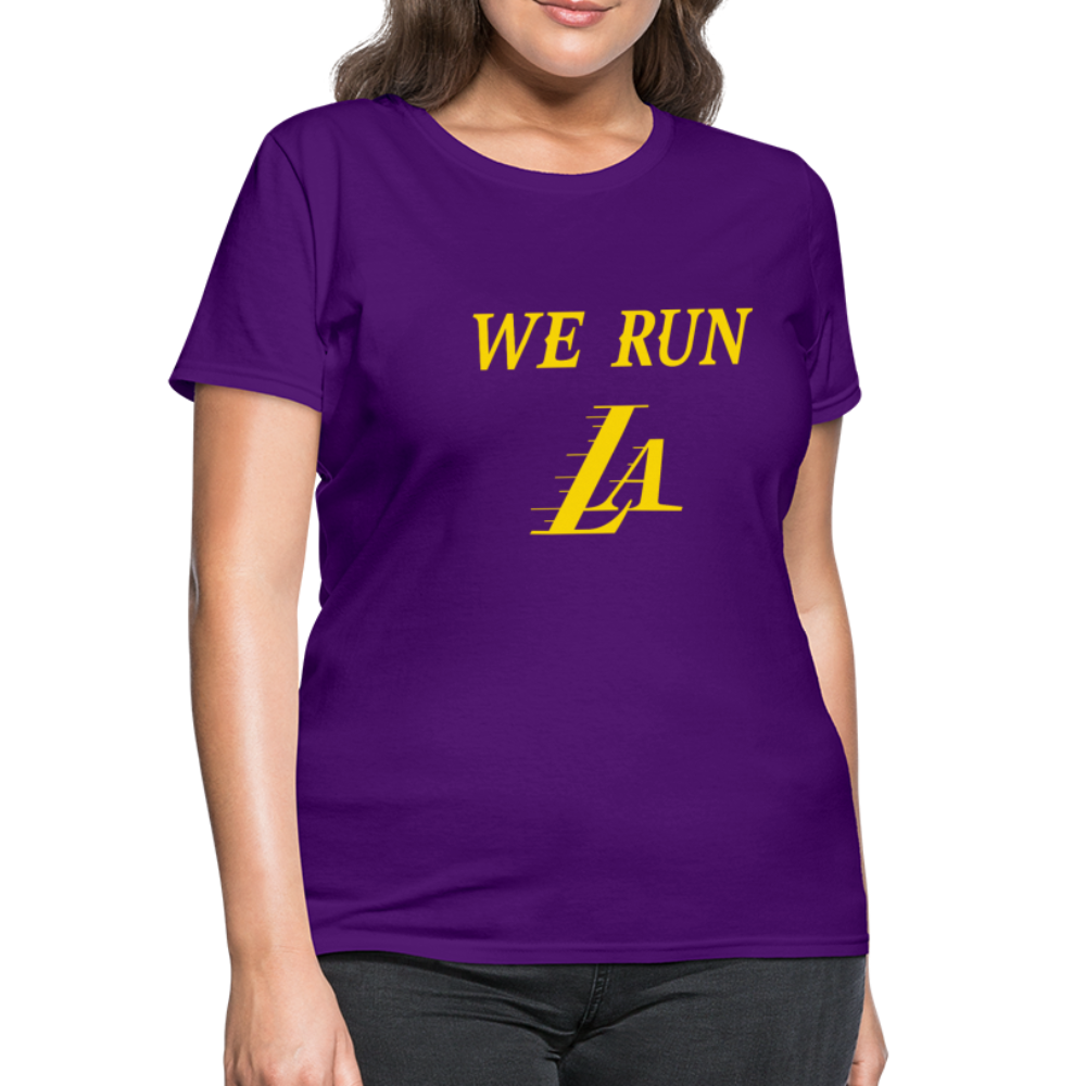 We Run LA Lakers women's shirt - purple