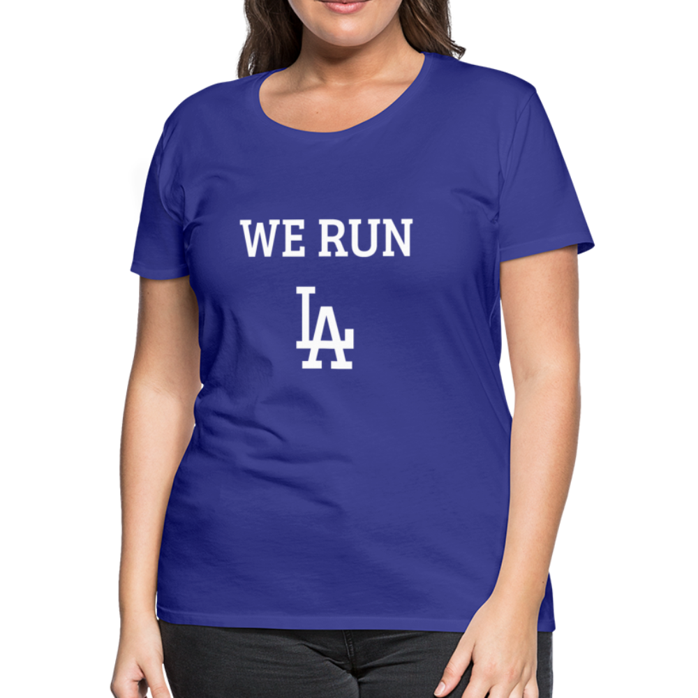 We Run LA Dodgers Women's Premium T-Shirt – Larry Brown Sports