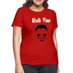 Roll Fins Women's T-Shirt - red