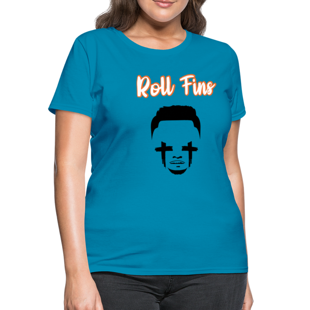 Roll Fins Women's T-Shirt - turquoise