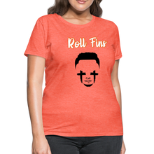 Load image into Gallery viewer, Roll Fins Women&#39;s T-Shirt - heather coral