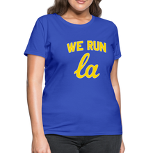Load image into Gallery viewer, We Run LA College Blue Women&#39;s T-Shirt - royal blue