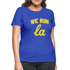 We Run LA College Blue Women's T-Shirt - royal blue
