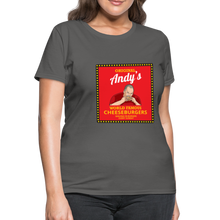 Load image into Gallery viewer, Andy Reid Cheeseburgers Women&#39;s T-Shirt - charcoal