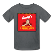 Load image into Gallery viewer, Andy Reid Cheeseburgers Kids&#39; T-Shirt - charcoal