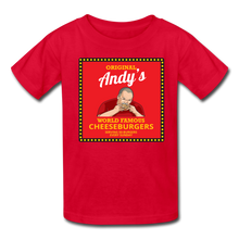 Load image into Gallery viewer, Andy Reid Cheeseburgers Kids&#39; T-Shirt - red