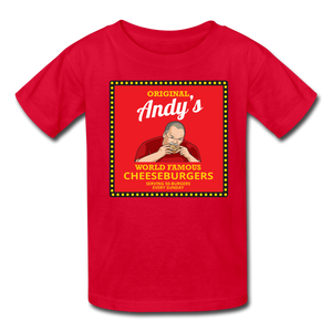 Andy Reid Cheeseburgers Kids' T-Shirt - red