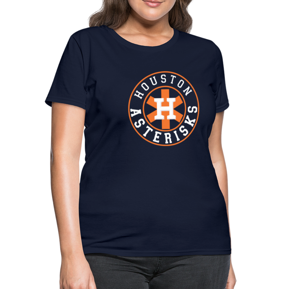 Houston Asterisks Cheaters Women's T-Shirt - navy