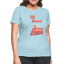 Load image into Gallery viewer, Lane Train Ole Miss All Aboard Women&#39;s T-Shirt - powder blue